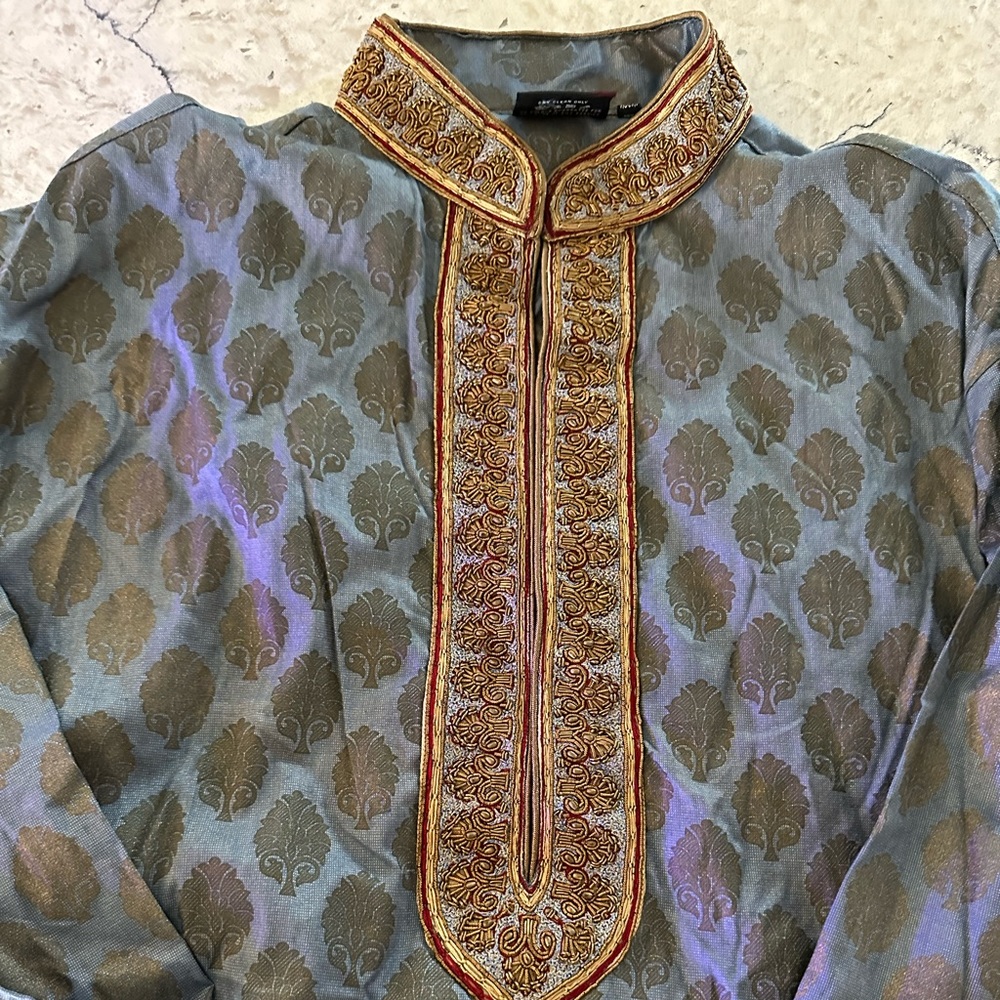 Custom Made Groom Kurta And Matching Shalwar (Bot… - image 3